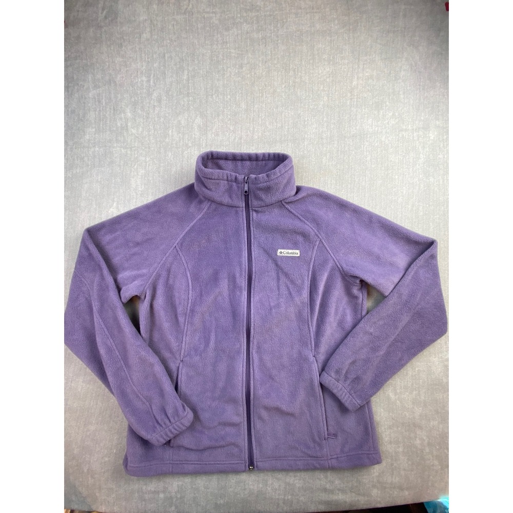Columbia Benton Springs Full Zip Fleece Jacket Purple Womens XL WL6439